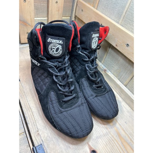 Otomix Weightlifting MMA Shoes Size Mens 12 Womens 13.5 Black Red M3000 - Picture 2 of 7